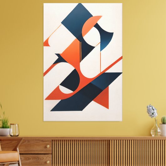 Angular Symphony Canvas Afdruk (Insitu (Woonkamer))