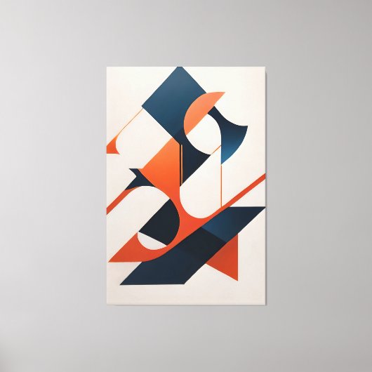 Angular Symphony Canvas Afdruk (Voorkant)