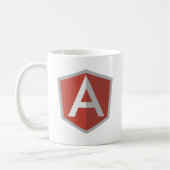 AngularJS Shield Logo Koffiemok (Links)