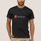 AngularJS T-Shirt (Donkergrijs) (Voorkant)