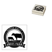 Angus-Boerderij Rubberstempel (Gestempeld)