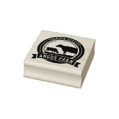 Angus-Boerderij Rubberstempel (Stempel)