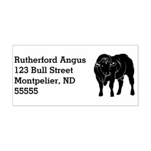 Angus Bull Return-adres Zelfinktende Stempel