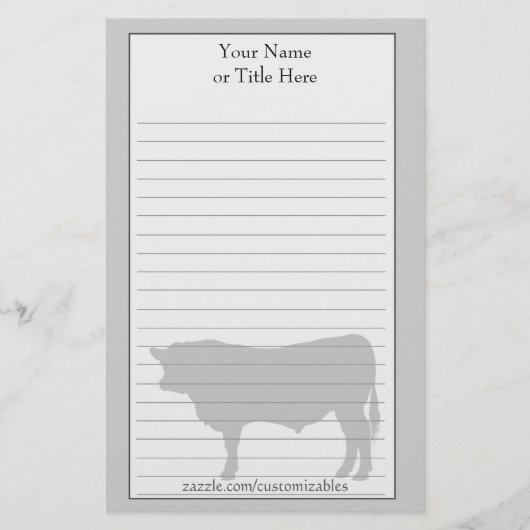 Angus Bull Stationery Briefpapier (Voorkant)