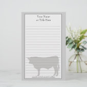 Angus Bull Stationery Briefpapier (Staand voorkant)