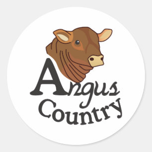 Angus Country Ronde Sticker