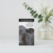 Angus Cow Closeup Foto voor boeren Visitekaartje (Staand voorkant)