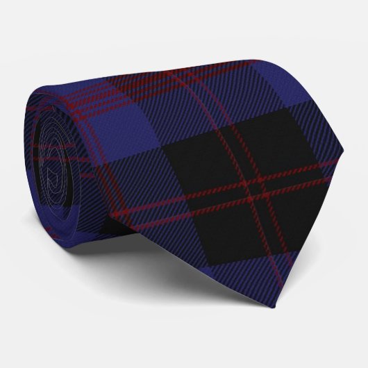 Angus District Tartan Scottish Pset Stropdas (Opgerold)
