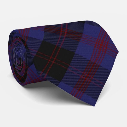 Angus District Tartan Scottish Pset Stropdas (Opgerold)