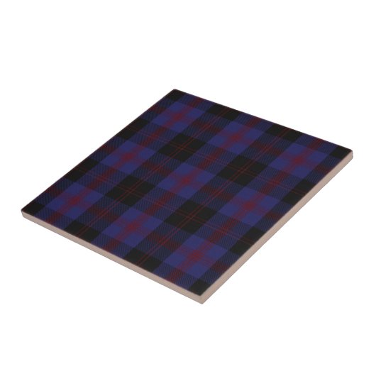Angus District Tartan Scottish Pset Tegeltje (Zijkant)