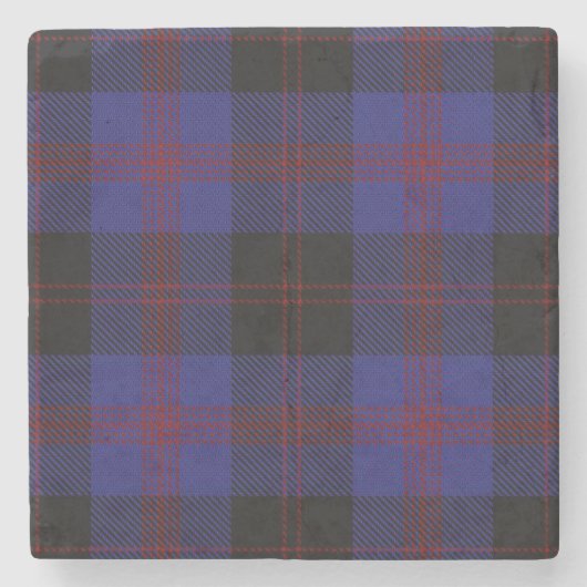 Angus District Tartan Stenen Onderzetter (Voorkant)