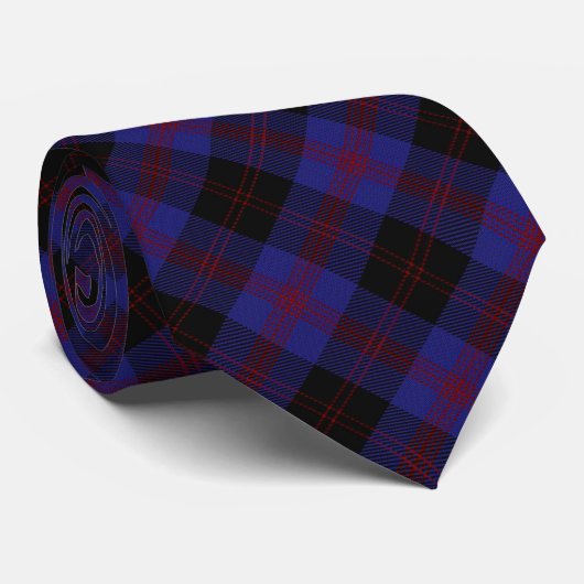 Angus District Tartan Stropdas (Opgerold)
