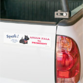 Angus Fala als PRESIDENT Bumpersticker (Op Truck)