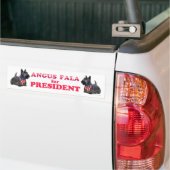 Angus Fala als PRESIDENT Bumpersticker (Op Truck)