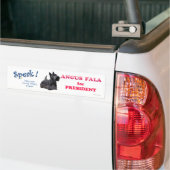 Angus Fala als PRESIDENT Bumpersticker (Op Truck)