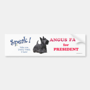 Angus Fala voor PRESIDENT Bumpersticker