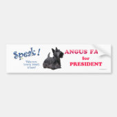 Angus Fala voor PRESIDENT Bumpersticker (Voorkant)