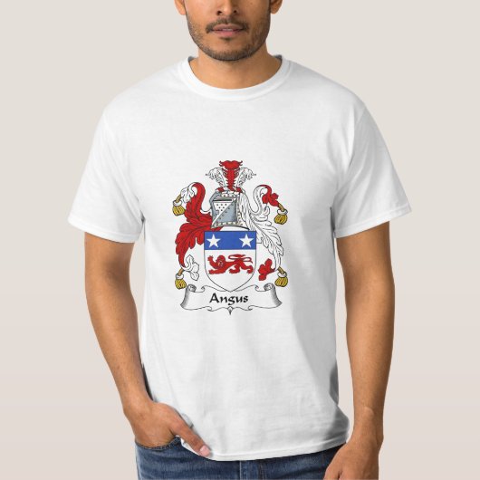 Angus Family Crest Angus Coat of Arms T-shirt (Voorkant)