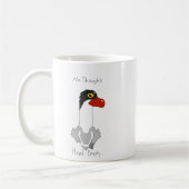 Angus "Geen gedachten, hoofd leeg" Meme Coffee Mok (Links)