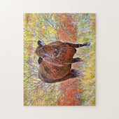 Angus Koe Art Boerderij Kleurig puzzel (Verticaal)