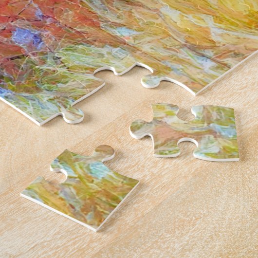 Angus Koe Art Boerderij Kleurig puzzel Legpuzzel (Zijkant)