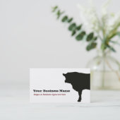 Angus Koe Silhouette Business Card Template Visitekaartje (Staand voorkant)