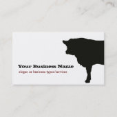 Angus Koe Silhouette Business Card Template Visitekaartje (Voorkant)