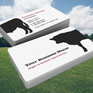 Angus Koe Silhouette Business Card Template Visitekaartje