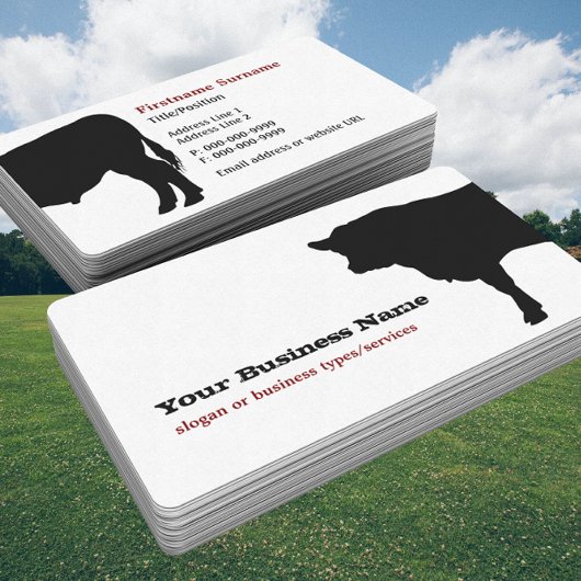 Angus Koe Silhouette Business Card Template Visitekaartje