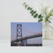 Angus L Macdonald Bridge, Halifax, Nova 2 Briefkaart (Staand voorkant)