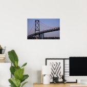 Angus L Macdonald Bridge, Halifax, Nova 2 Poster (Thuiskantoor)