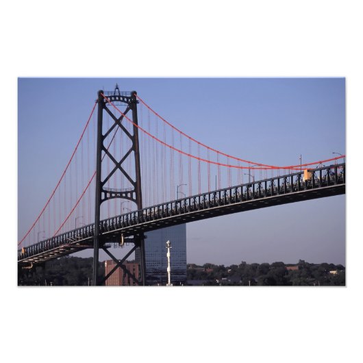 Angus L Macdonald Bridge, Halifax, Nova Foto Afdruk (Voorkant)