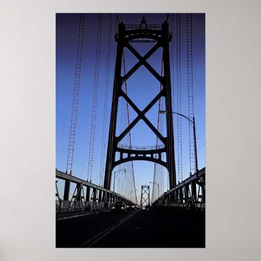 Angus L Macdonald Bridge, Halifax, Nova Poster (Voorkant)