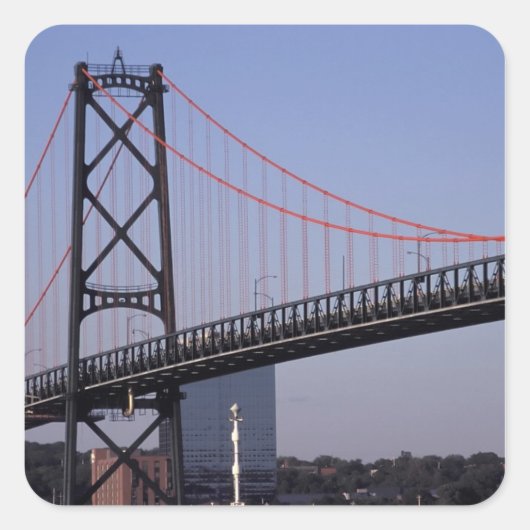 Angus L Macdonald-brug, Halifax, Nova 2 Vierkante Sticker (Voorkant)