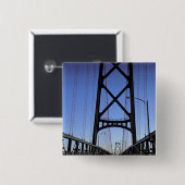 Angus L Macdonald-brug, Halifax, Nova Vierkante Button 5,1 Cm (Voorkant /achterkant)