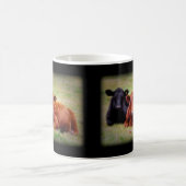 Angus Love - Paar-Side-Side-to-Side Koffiemok (Center)