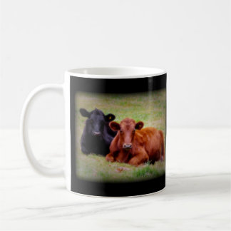 Angus Love - Paar-Side-Side-to-Side Koffiemok