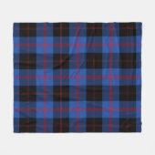 Angus Modern Schotse ruit Fleece Deken (Voorkant (Horizontaal))