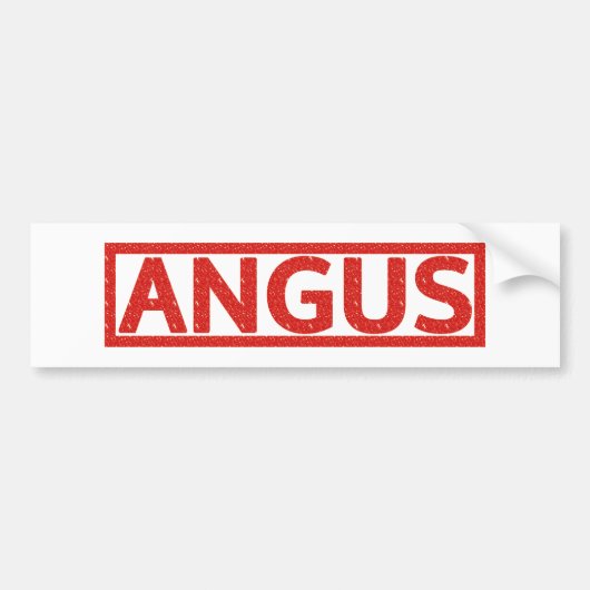 Angus Stamp Bumpersticker (Voorkant)
