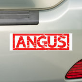 Angus Stamp Bumpersticker (Op auto)