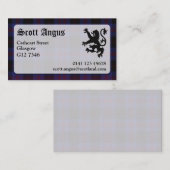 Angus Tartan Visitekaartje (Voorkant / Achterkant)
