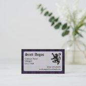 Angus Tartan Visitekaartje (Staand voorkant)
