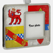 Angus Verzilverd Omlijst Ornament (Rechts)