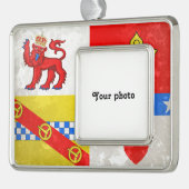 Angus Verzilverd Omlijst Ornament (Links)