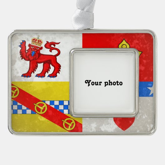 Angus Verzilverd Omlijst Ornament (Voorkant)