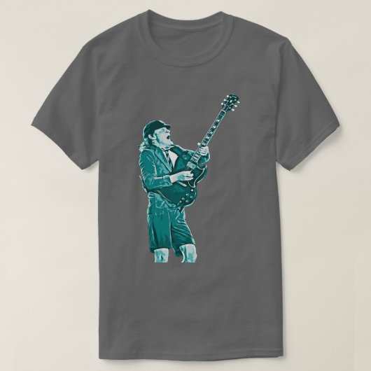 ANGUS YOUNG ROCK N ROLL T-SHIRT (Design voorkant)