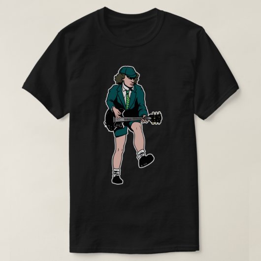 Angus Young Sticker T-shirt (Design voorkant)