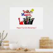 Angy und Roy erobern (Verenigde Staten) Poster (Keuken)