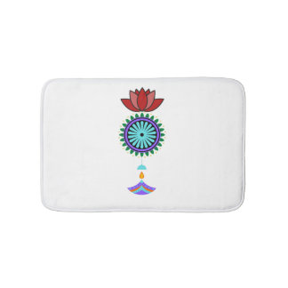 Anhänger spirituell mit Lotusblüte Badmat