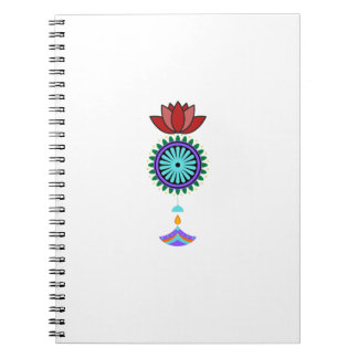 Anhänger spirituell mit Lotusblüte Notitieboek